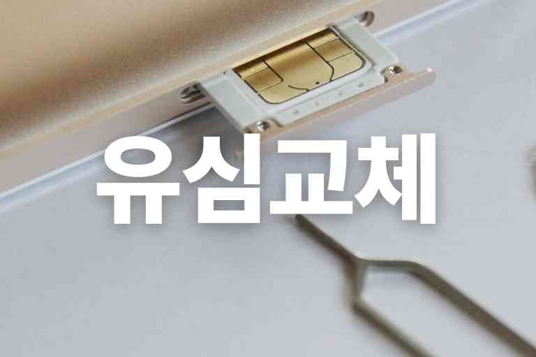 유심핀 없을때 6가지 유심 교체 방법