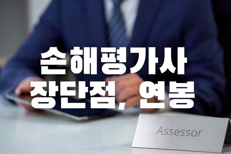 손해평가사 단점 장점 시험정보 진로