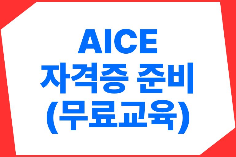 AICE 자격증 준비