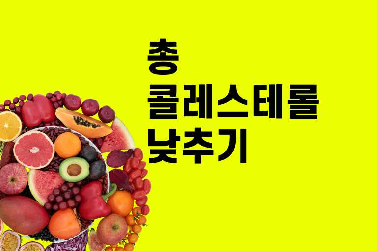 총콜레스테롤 낮추는 방법