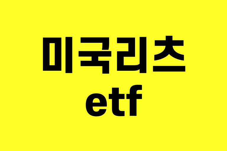 미국 리츠 etf