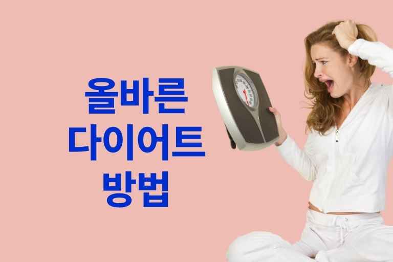 올바른 다이어트 방법