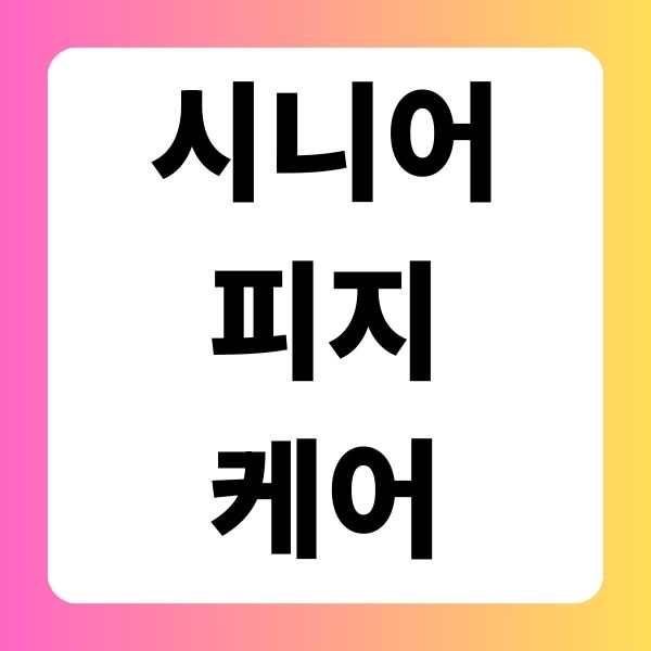 시니어피지케어